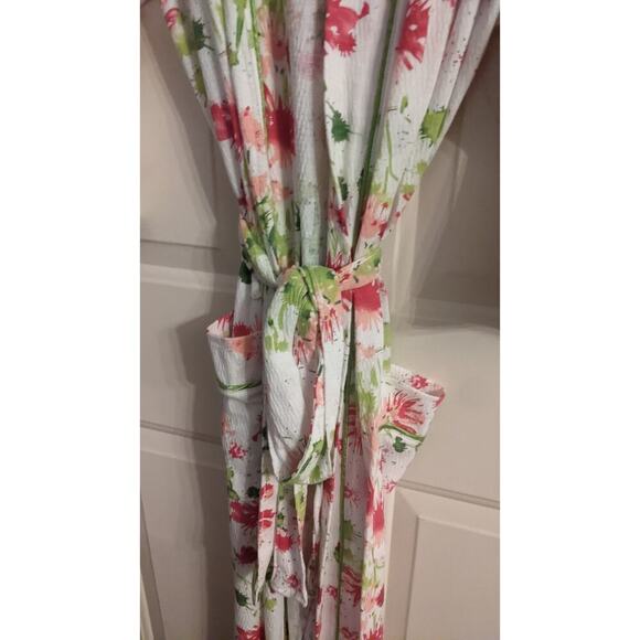Soft Surroundings Floral Painterly Robe with Tie and Pockets - Picture 6 of 10
